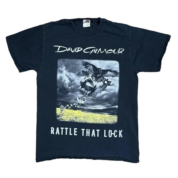 David Gilmour 2015  Rattle That Lock Tour Dates T Shirt Mens Small / Medium - Picture 1 of 6